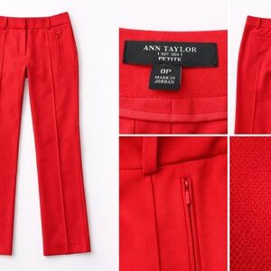 Ann Taylor Bold Red Trousers